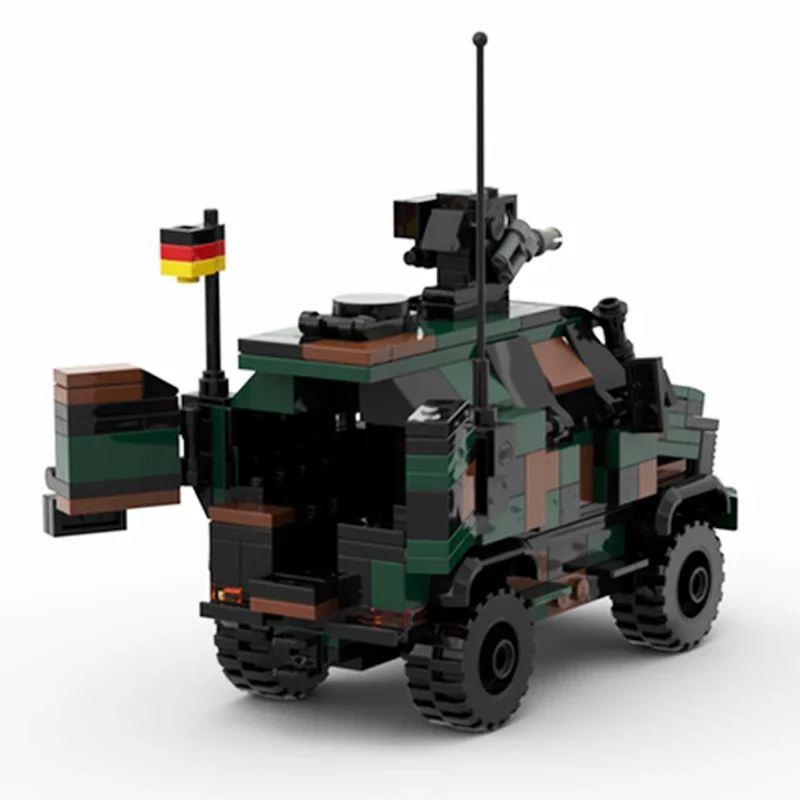 Moc Building Bricks Military Model German Army Armored Car Technology Modular Blocks Gifts Toys For Children DIY Sets Assembly