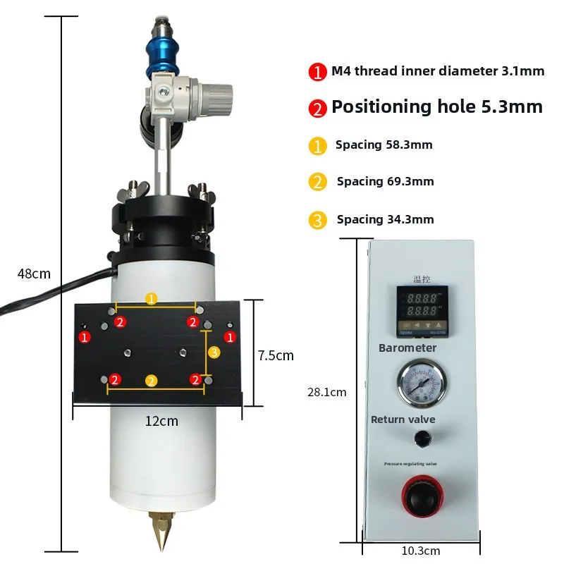 

300Cc Automatic Industrial Equipment Hot Melt Glue Dispensing Machine with Constant Temperature Heating 220v Voltage