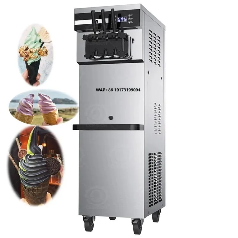 

De Best Seller Commercial Catering Three-Head Frozen Yogurt Soft Serve Ice Cream Machine for Sale