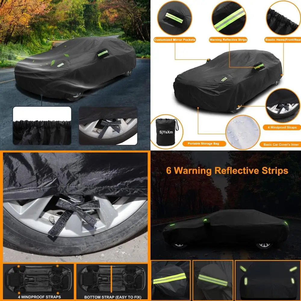 غطاء سيارة مقاوم للماء لجميع الأحوال الجوية لسيارة تويوتا كامري 2007-2026، ميراي 2024-2026، كراون 2018-2026 سيدان - يحمي من المطر والشمس، #1