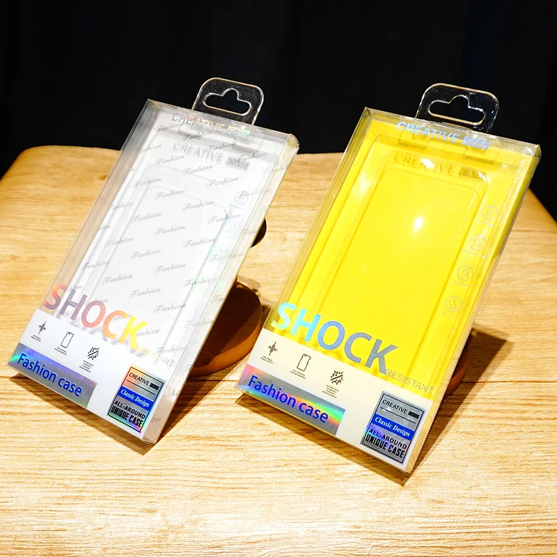 

4.7-6.9inch High-grade ironed silver Mobile Phone Case Packaging Box Neutral Iphone16 Pro Max Phone Cover Plastic Box Packaging