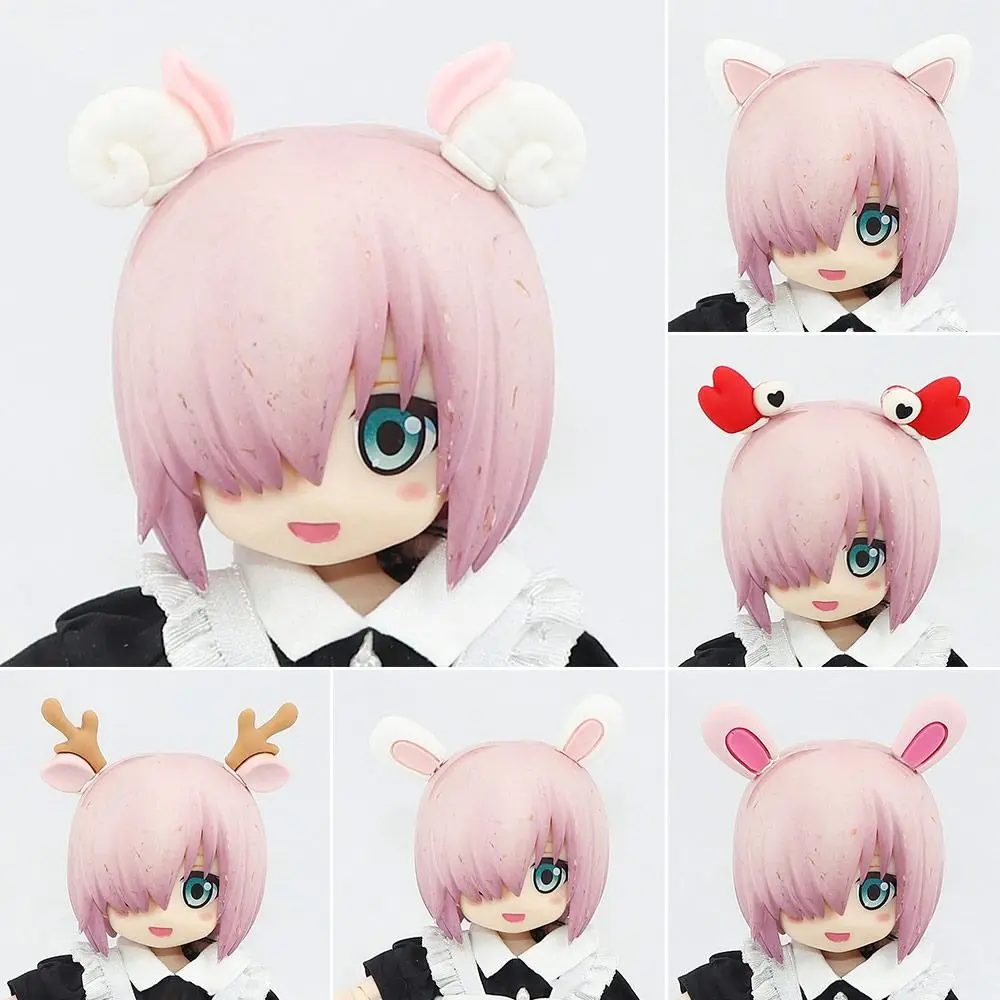 8 Styles Ob11 Doll Headwear High Quality Plastic Hair Accessories Cute Car Ear Plush Toys Decor GSC Doll