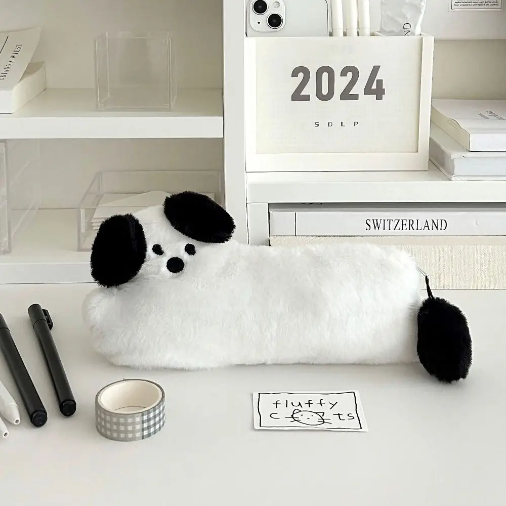 

Kawaii Stationery Box Plush Doll Pencil Bag Stationery Holder Korean Style Plush Stationery Bag Zipper Soft Cosmetic Bag Office