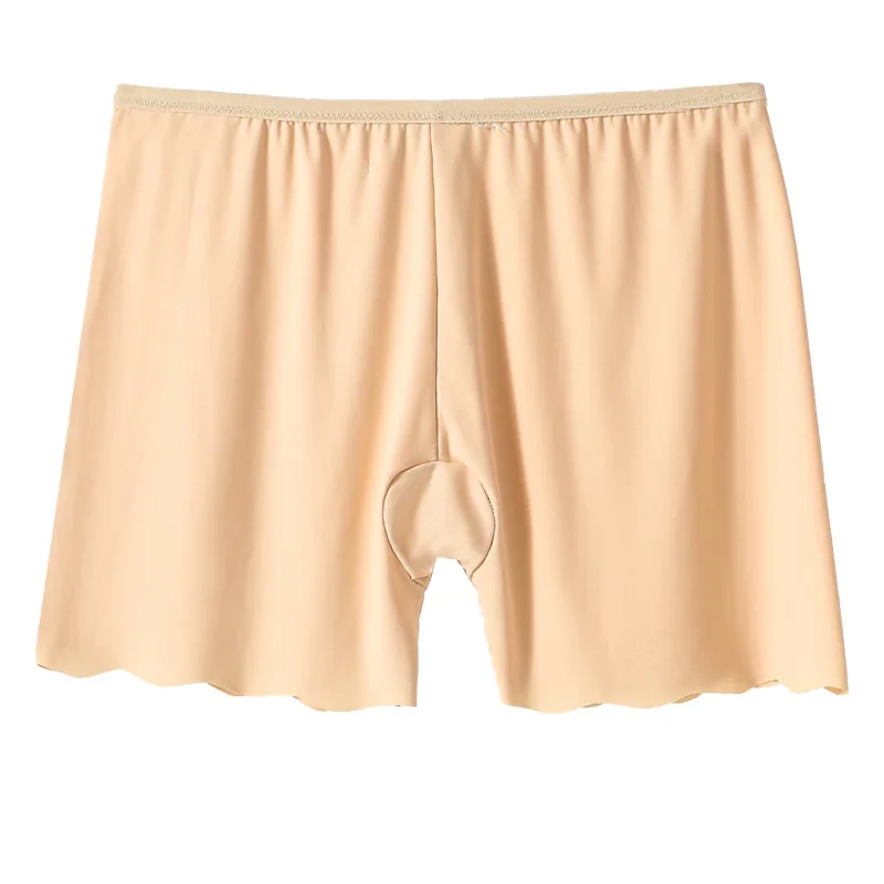 1/3PCS Women's Traceless Ice Silk Anti-Light Safety Pants Summer Thin Unrolled Breathable Shorts Boxers