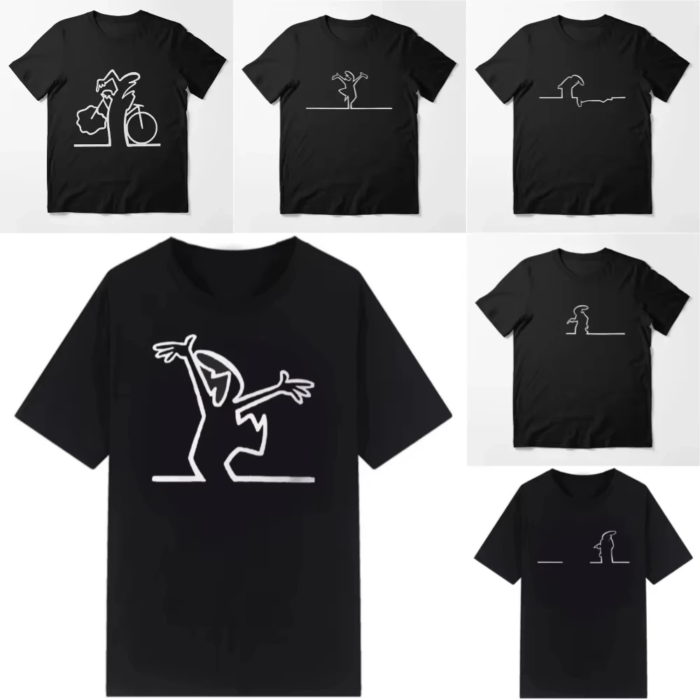 

Креативная футболка La Linea The Line Osvaldo Cavandoli, мужская модная женская футболка Happy, уличная футболка, повседневные топы Camisetas