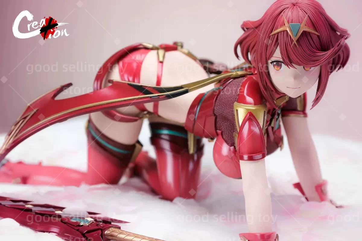 33CM Xenoblade Chronicles 2 Pyra and Mythra Game Girl Action Anime Figure PVC Model Toys Collection Adult Dolls Christmas Gift