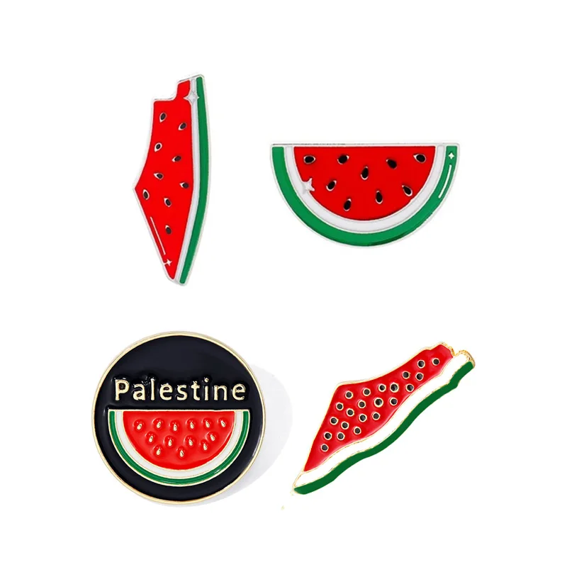 Pin esmaltado de sandía para mujer, broche con forma de fruta de verano, insignias decorativas para bolso, Pin de solapa, regalo de joyería