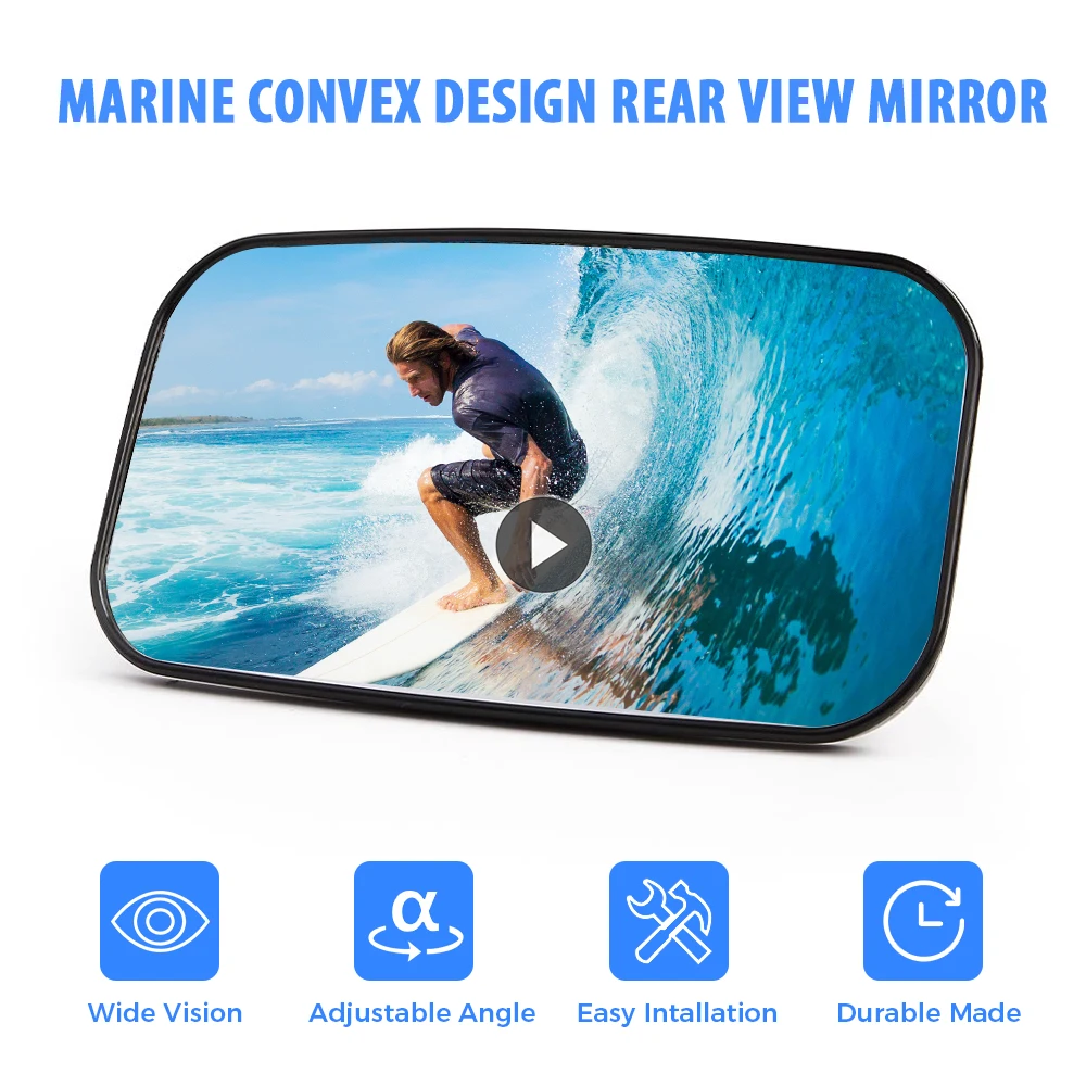 For Jet Ski Mirror Universal Boat Ski Rear View Mirrors Watersport Personal Watercraft Mirror Seadoo Accessories PWC Surfing 2pc