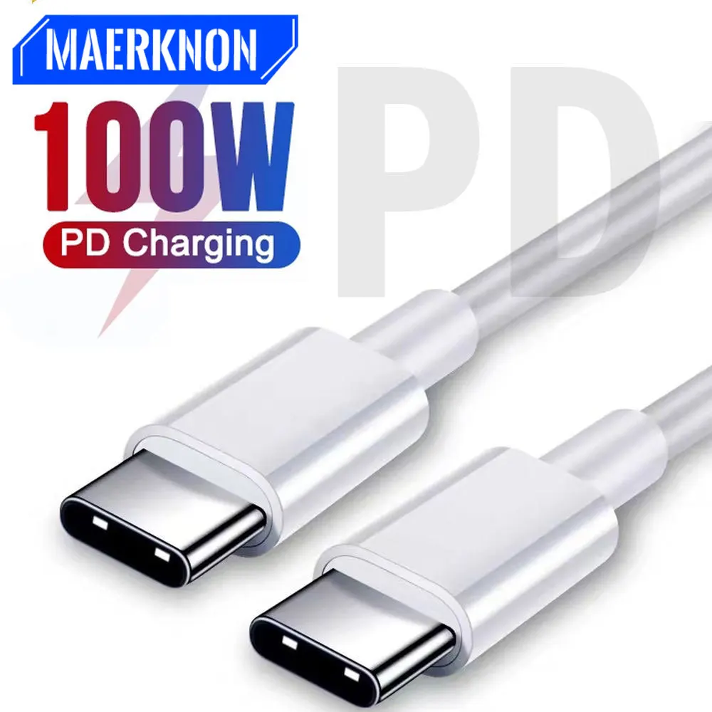 100W PD USB C to USB Type C Cable Fast Charging Data Cable For Huawei Samsung Xiaomi Macbook iPad Data Line Type C To Type C