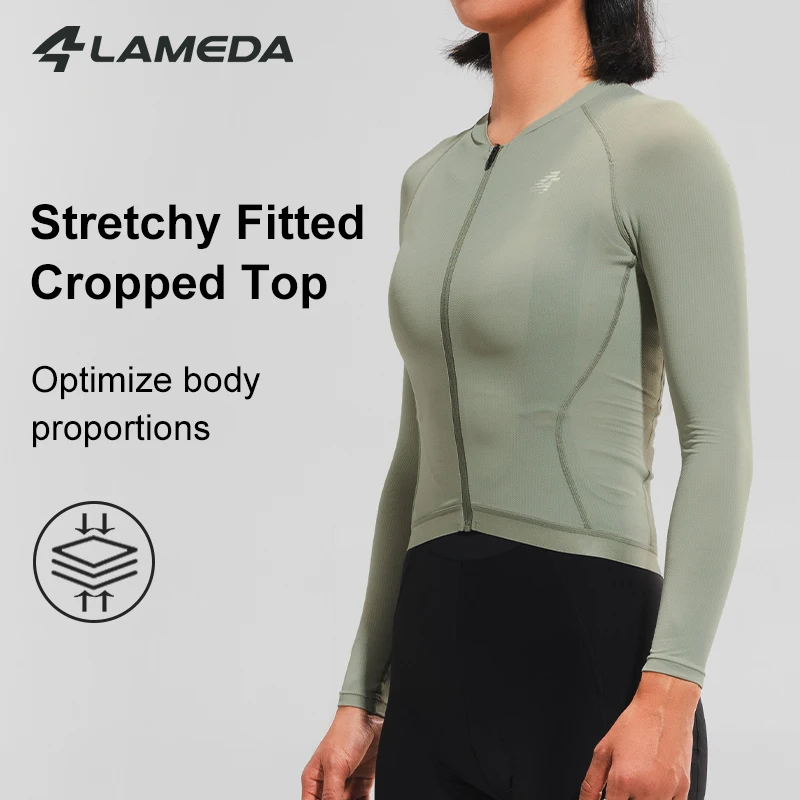 

Lameda Women Cycling Jersey Quick Drying Cycling Clothes For Women High Elasticity Jersey Sun Protection Women's Cycling Jersey