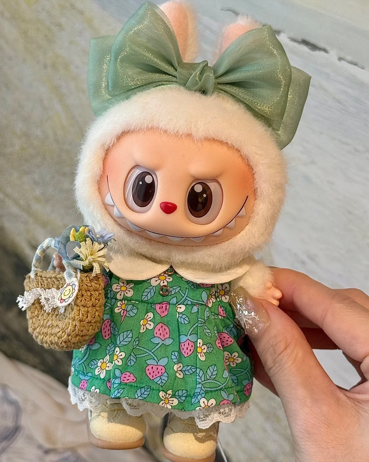 Vêtements de Poupée 17 cm (Sans Poupée) Accessoires de Vêtements de Poupée avec Chapeau + Couvre-Chef + Robe Ensemble de Vêtements de Poupée Convient