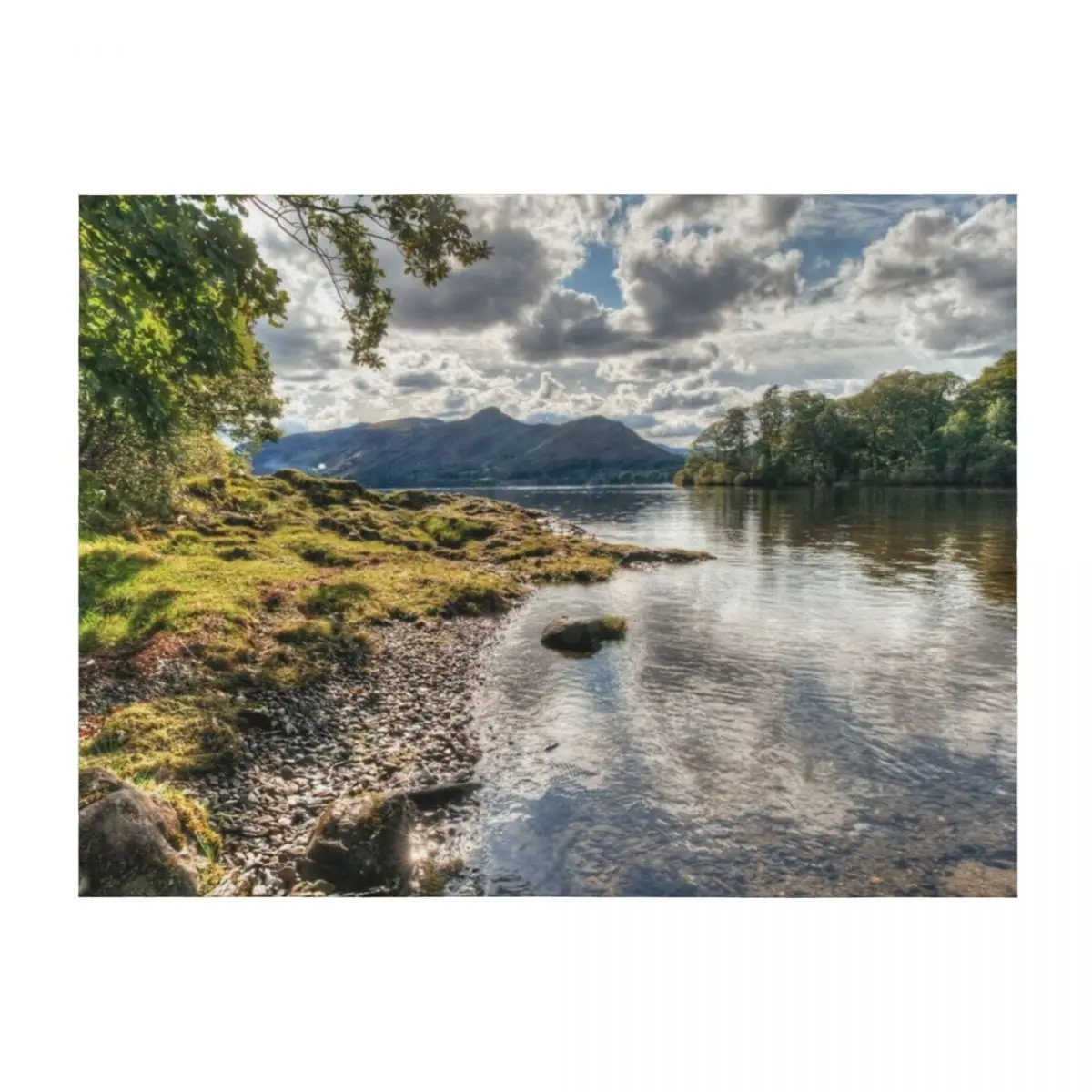 

Catbells & Derwent Isle From Derwentwater Throw Blanket Luxury Thicken valentine gift ideas for sofa Furrys Blankets