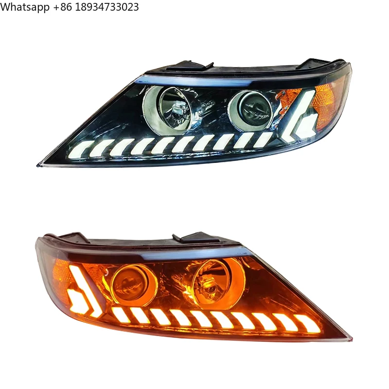

For Kia Sorento LED Headlights 2009 2010 2011 2012 2013 2014 Upgrade Head Light Front Lamp Daying Running Lights