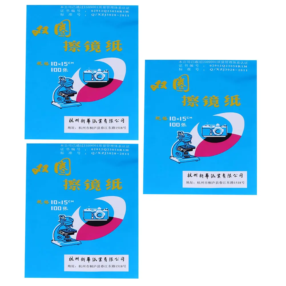 

300 Pcs Lens Cleaning Microscope Paper Cleaning Paper Tissue Durable Safe Tear Resistance Portable Camera Supplies