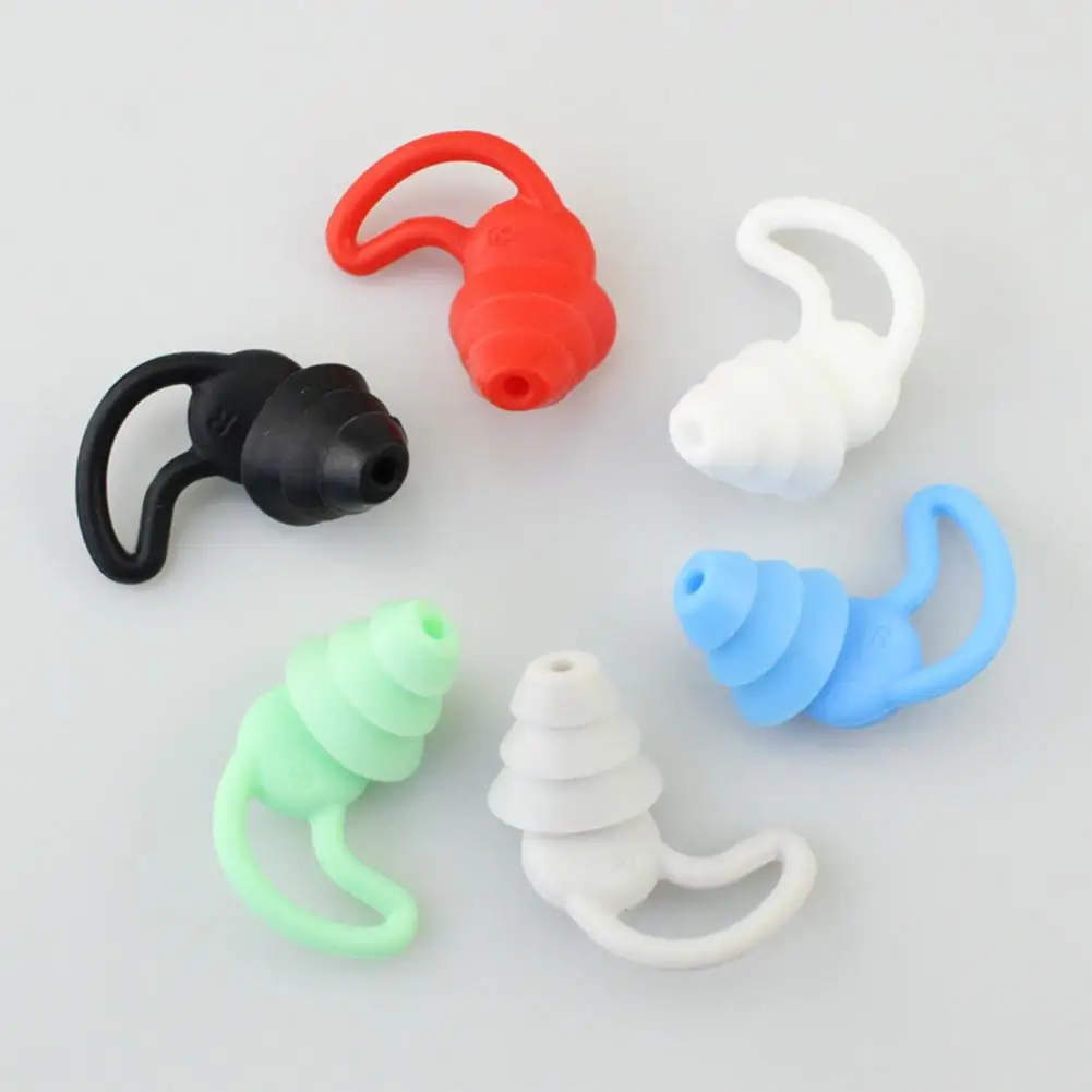 Anti-noise 1 Pair Excellent Women Men Noise Canceling Ear Plugs Soft Silent Ear Plugs Shark-Fin   Extra Accessories