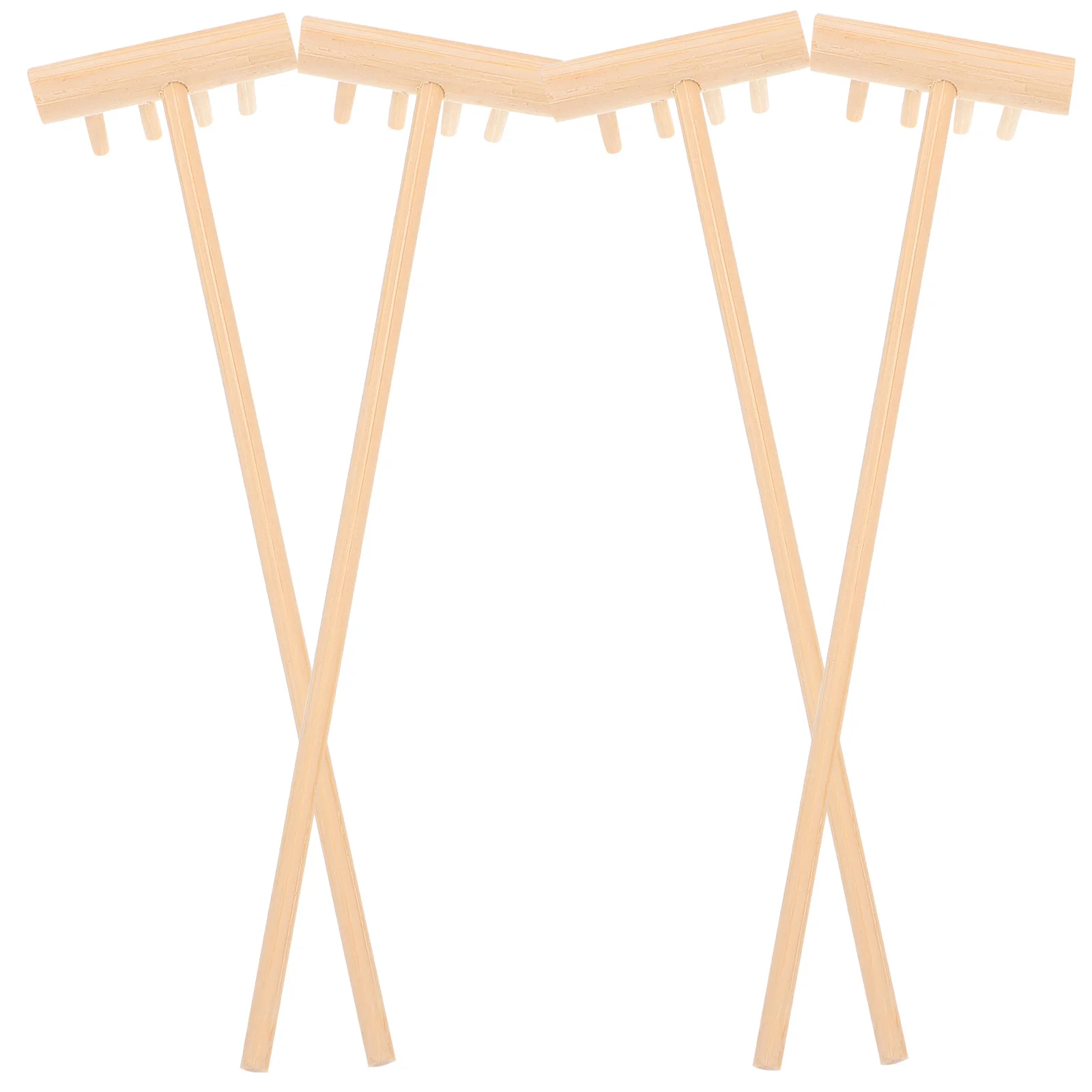 

4 pcs Mini Bamboo Rake Crafts Durable Lightweight Zen Garden Tools Sandbox Accessories Kids Toy Home Decoration