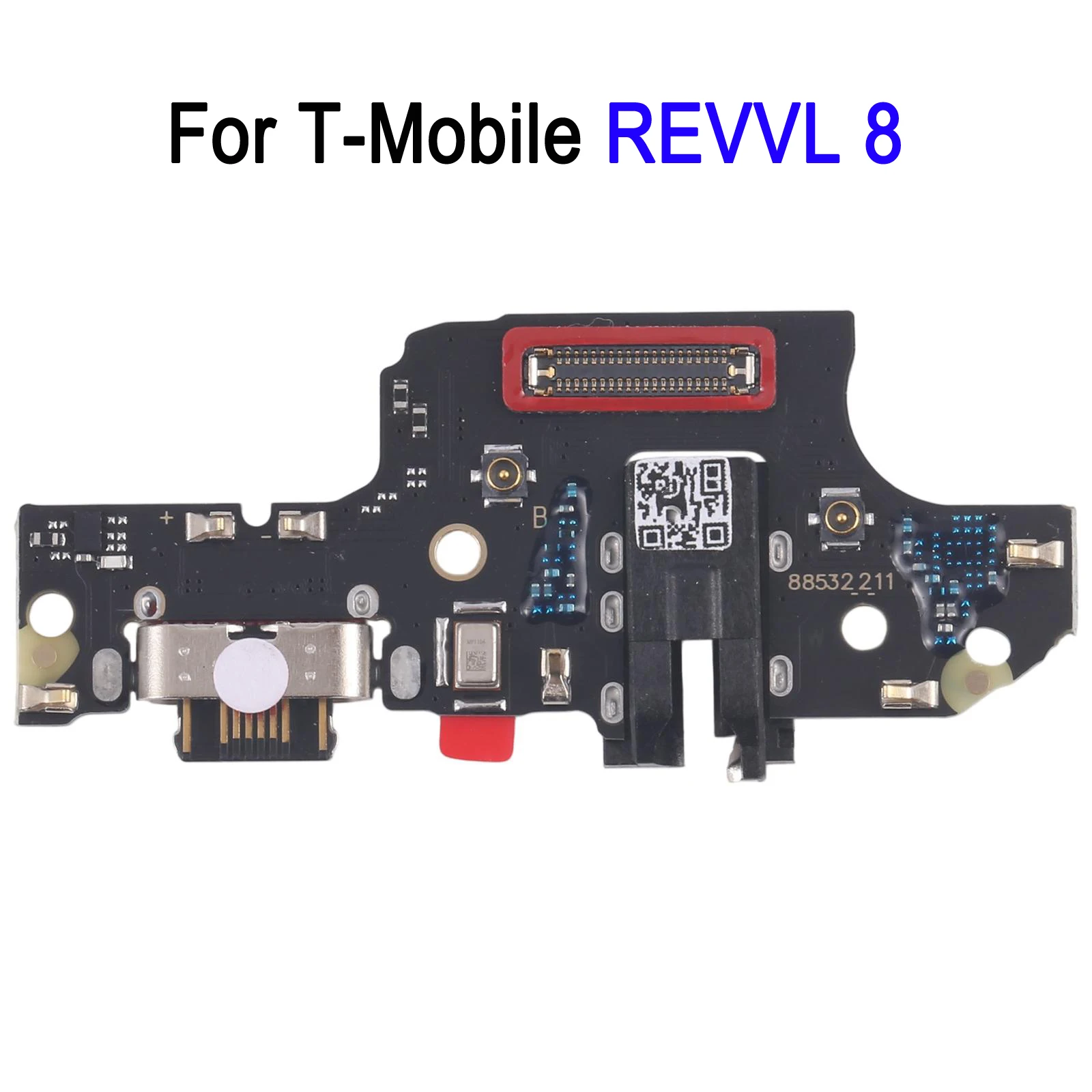 Immagine 3: Scheda di ricambio per porta di ricarica per T-Mobile REVVL 8, parte di ricambio per riparazione scheda di ricarica per T-Mobile REVVL 8 Pro