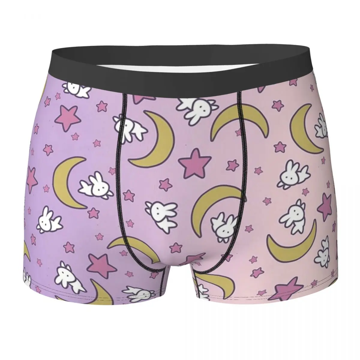 Boxer Underpants Shorts Sailor Moon - Usagi's Print Moon Bunny Panties Men Comfortable Underwear for Homme Man Boyfriend Gifts