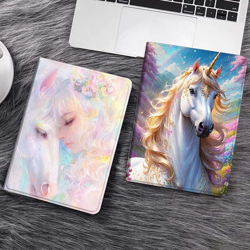 

Art Horse Color Popular Gift For Huawei MediaPad T5 T10s M6 M5Lite SE Honor Tab 5 6 7 V7 V8 X8a X9a Pro Soft Tablet Case