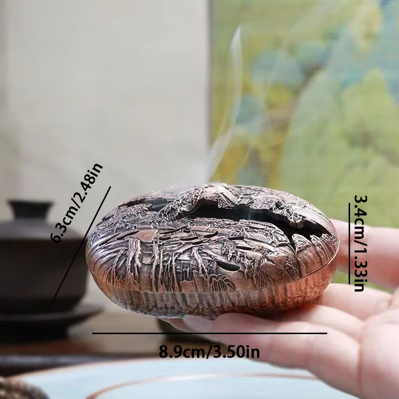 Alloy Incense Burner, Qingming Shanghe Tu Incense Burner, Household Indoor Incense Tower, Incense Aroma Ornament