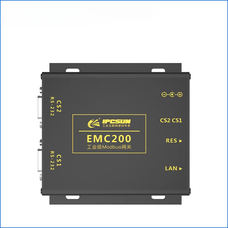 Industrial Modbus Gateway rtu to tcp 232 to Ethernet High Stability modbus Rtu Module 2 Port Serial Server EMC200