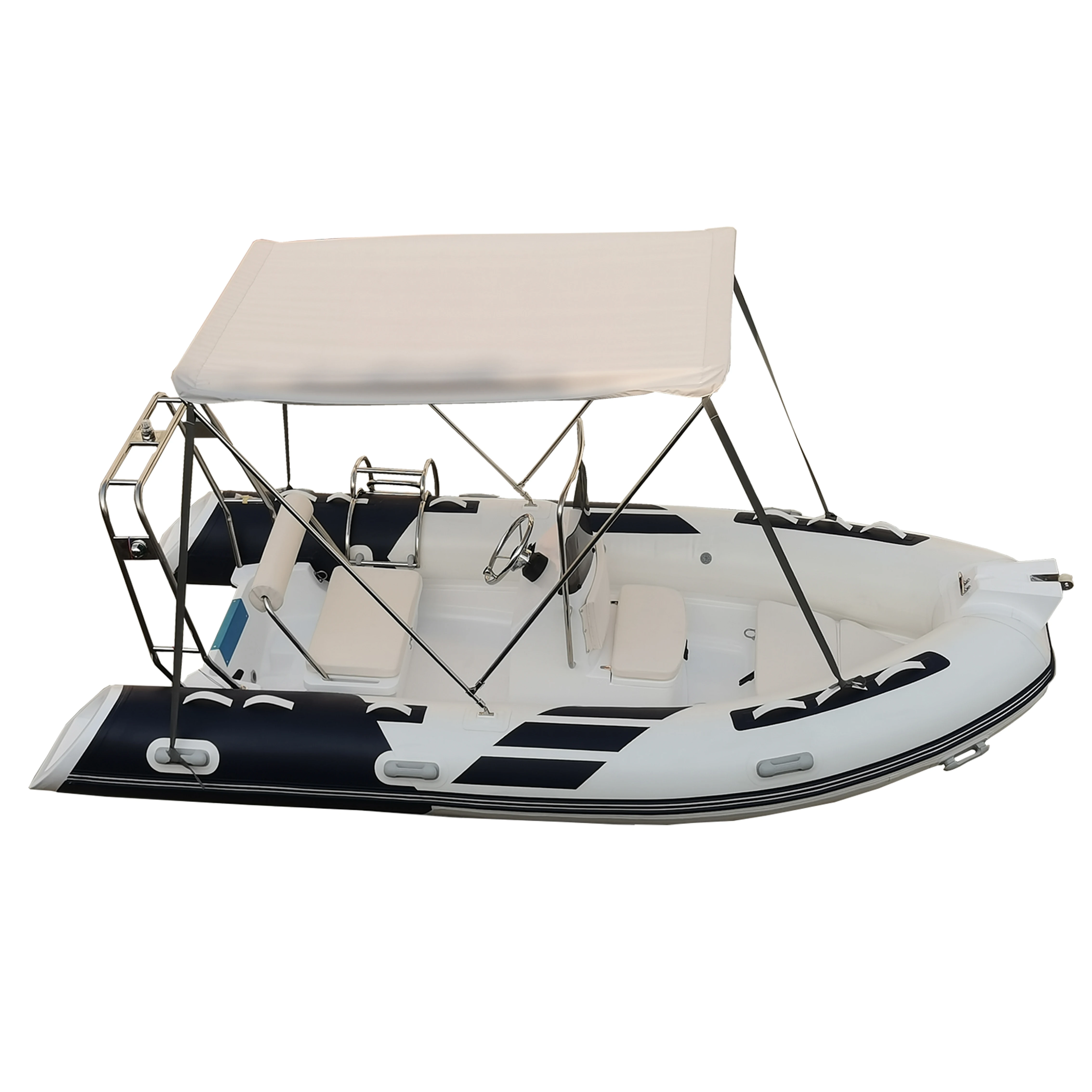 6capacity RIB 430 Rigid Fiberglass Inflatable Speed Boat