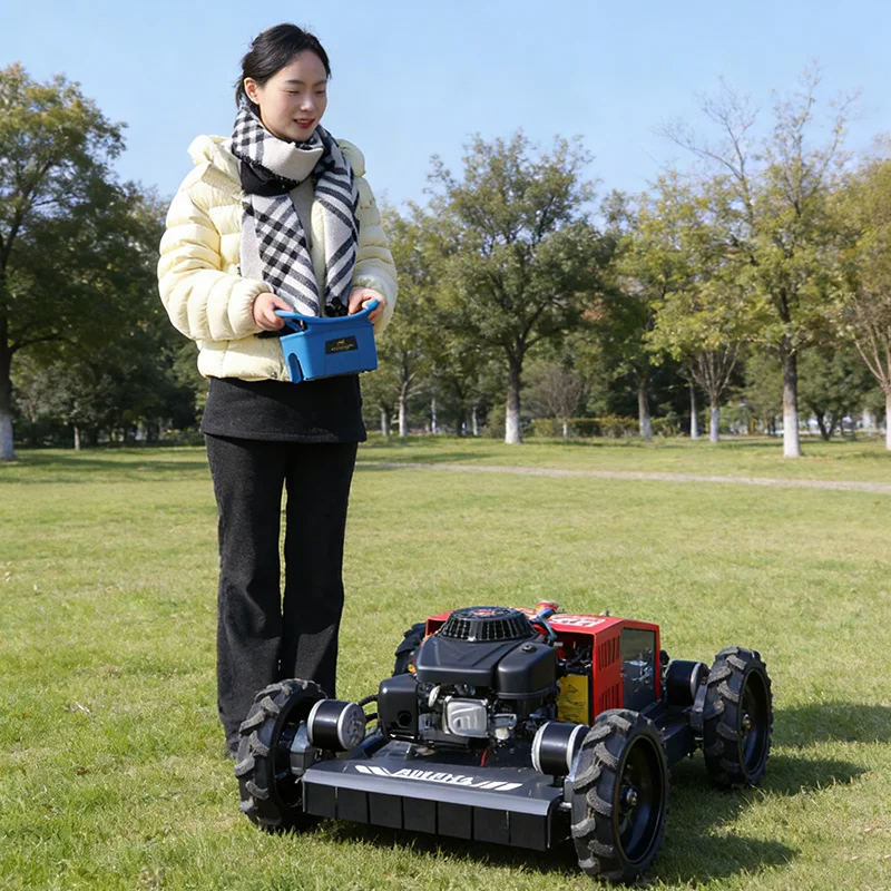 Customized Chinese Factory Remote Control Lawn Mower Self-propelled Robot Lawn Mower All Terrain Self-propelled for Narrow Area