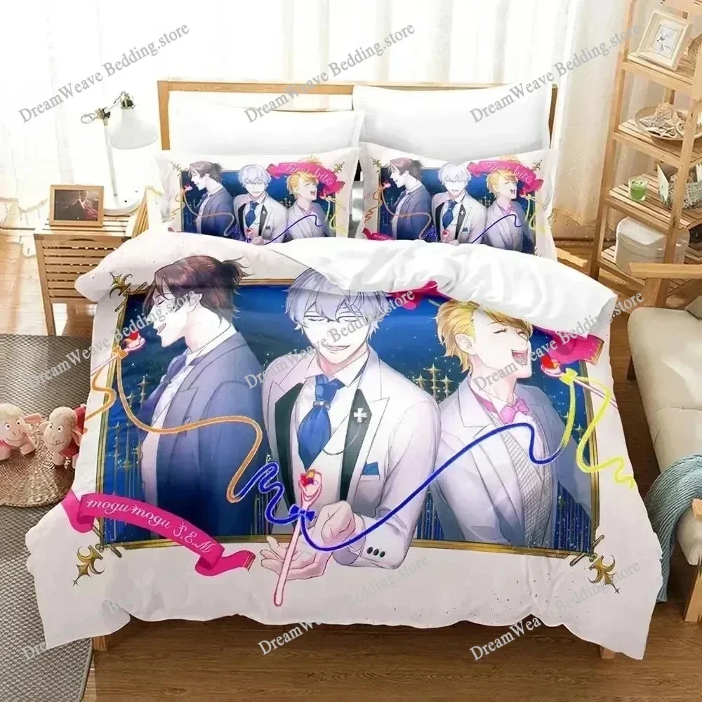 

Idolmaster Side Luxury Bedding Set Japan Anime Cartoon Duvet Cover Set Comforter Bedspread Twin Single Size Printed Home Textile