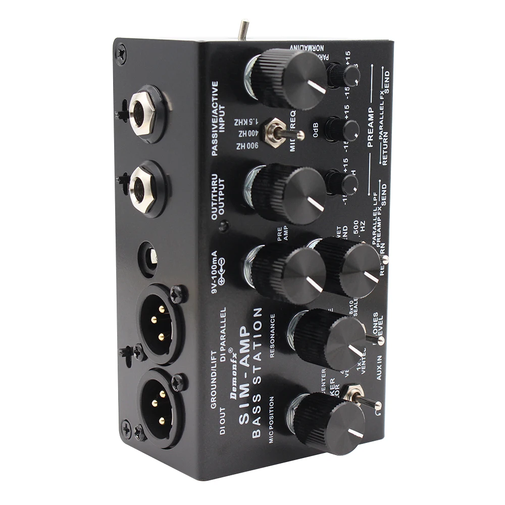 محطة Power Amp SIM الجديدة Demonfx SIM-AMP Simplifier Bass | جهاز محاكاة Preamp، كابينة ستيريو SIM & DI Out لباس كهربائي #3