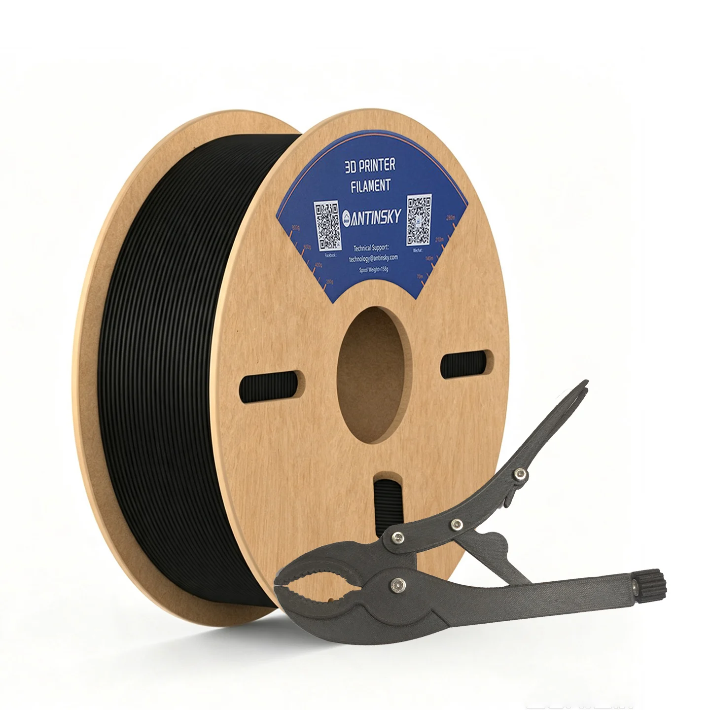 ANTINSKY PPA-CF HT Printer Filament 1.75mm 0.5KG Carbon Fiber Reinforced High Temperature High Strength Engineering Material