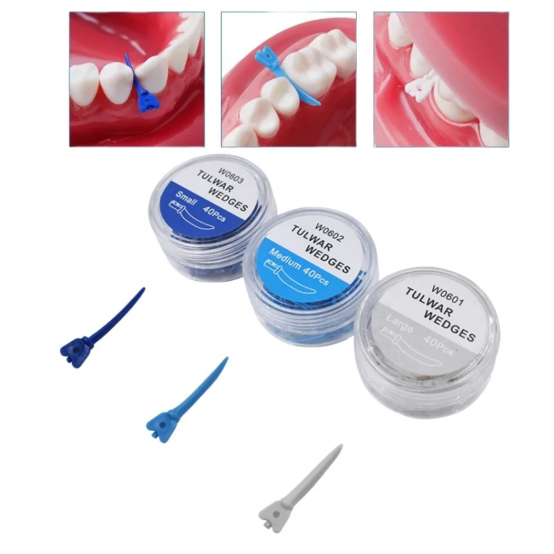 120-pecas-de-cunhas-lab-tulwar-descartaveis-de-plastico-para-sistema-de-matriz-seccional-interproximal