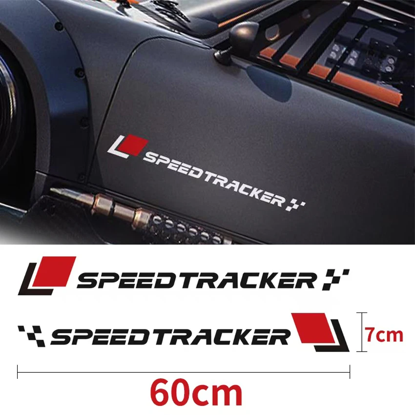 2pcs/set SPEED TRACKER Waterproof Stickers, Decals For Motorcycle, Car, Helmet & Laptop For BMW