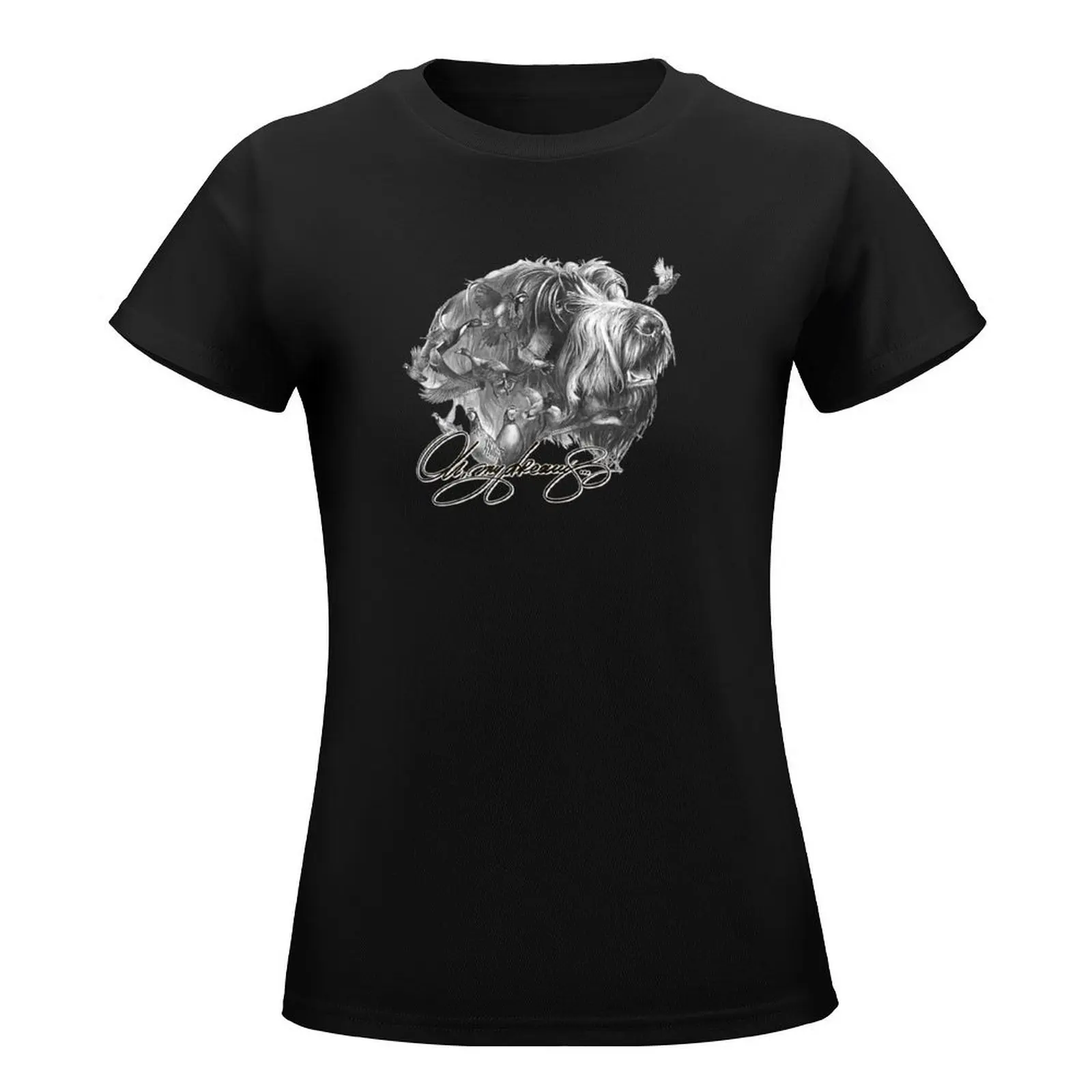 Oh My dream - Wirehaired Pointing Griffon T-Shirt Short sleeve tee Blouse tight shirts for Women