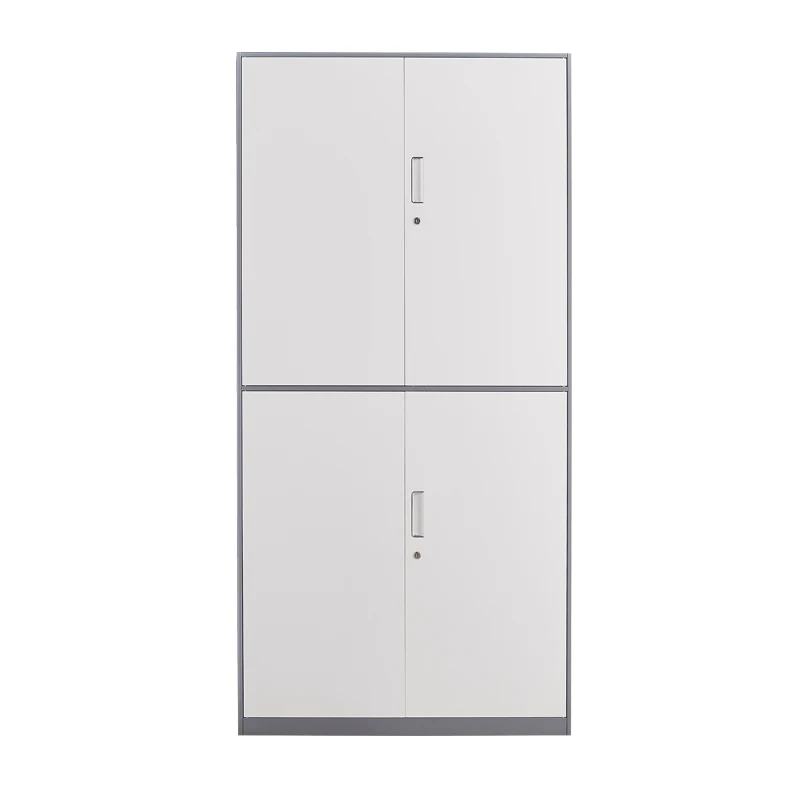 Metal Office Cupboard with Adjust Shelf Inside, 4 Doors, Low Price