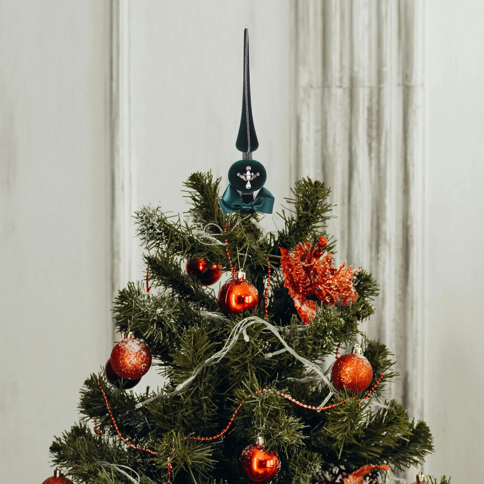 

Christmas Tree Topper Rhinestone Bling Lightweight Xmas Party Decoration Christmas Tree Rhinestone Topper