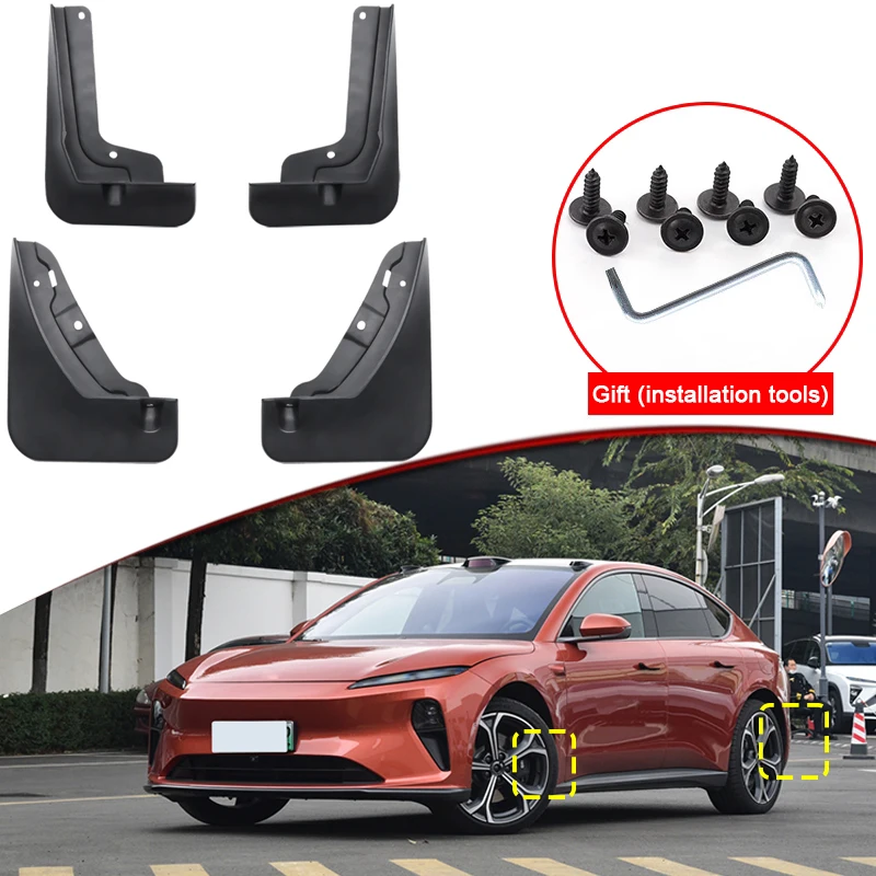 

Car Styling Fit For NIO ET5 2022 2023 2024 ABS Car Mud Flaps Splash Guard Mudguards MudFlaps Front Rear Fender Auto Accessories