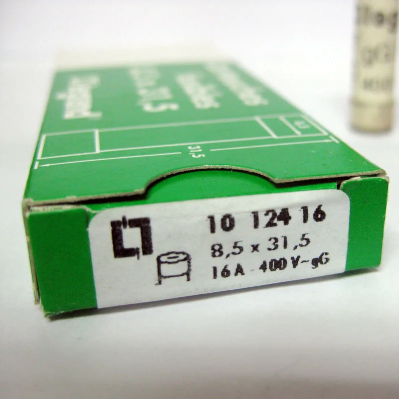 Fuse size 8.5*31.5  16A 400V part number 12416