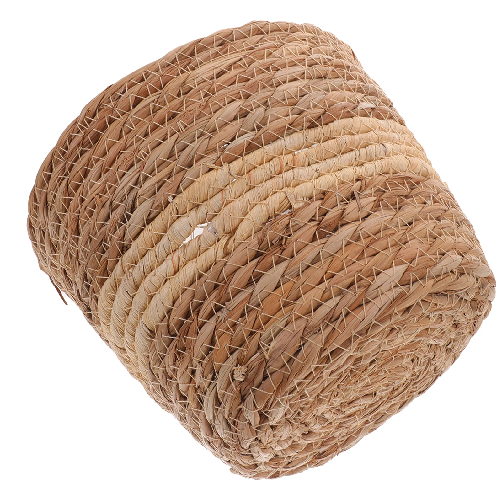 

Straw Woven Planter Basket Pot 18cm Diameter Lightweight Durable Plant Basket Storage Planter Indoor Use
