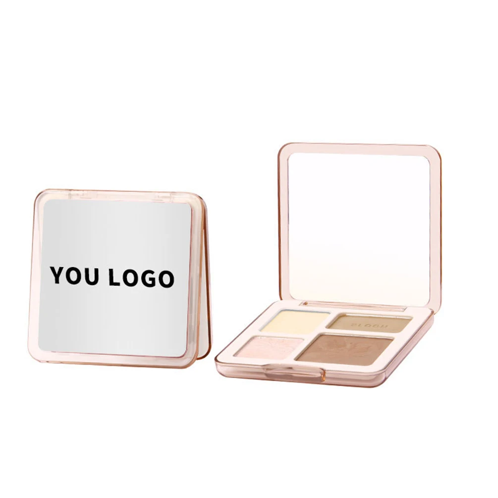 Private Label Contour Concealer Blush Palette DIY Custom Logo Highlighter Contouring Palette Brighten Three-dimensional Makeup