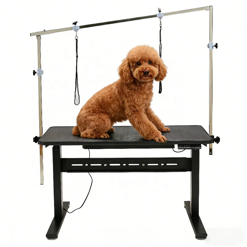 

！@USMILEPET Most Popular Electric Lifting Pet Grooming Table Dog Grooming Table with Non-slip Tabletop for Pet Grooming Salon