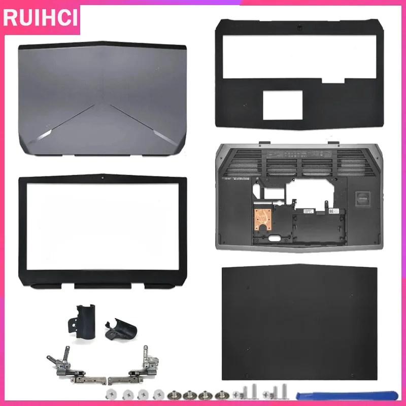 

For Alienware 17 R2 17 R3 Laptop LCD Back Cover Front Bezel Palmrest Upper Bottom Base Case Housing Hinges