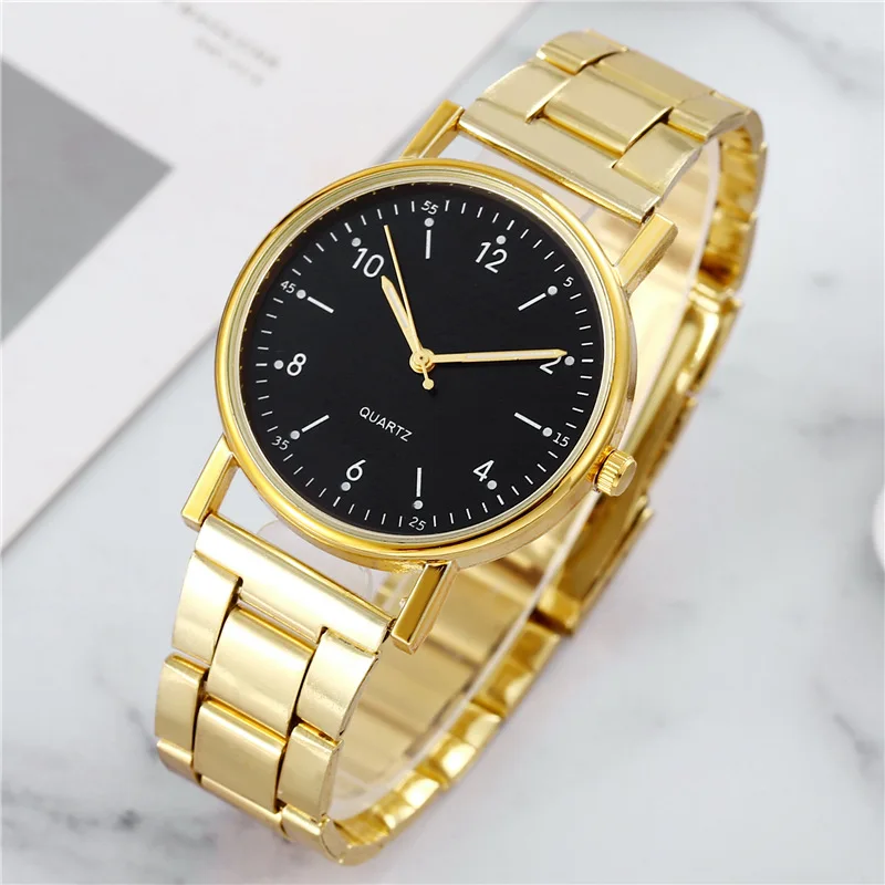 Ladies High-end Quartz Watch Stainless Steel Luminous Dial Leisure Watch Women Watches Rose Gold Stainless Steel Dial Ladies