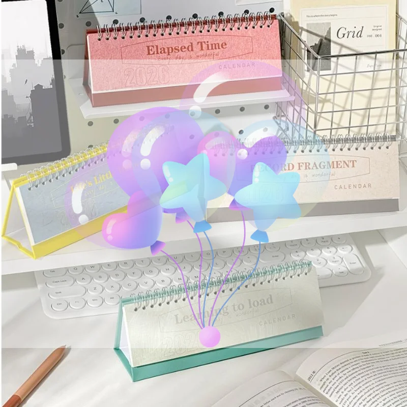 

Корейский календарь на 2026 год. Простой, свежий и креативный план украшения рабочего стола. Проверьте в блокноте.