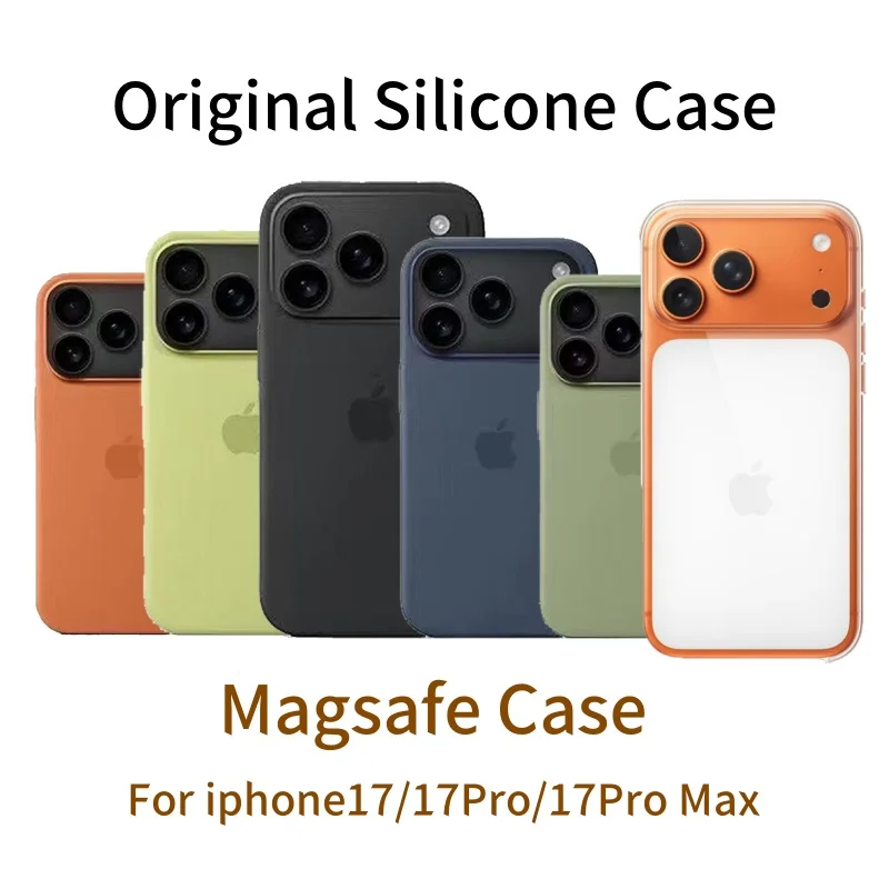

Original Official For Magsafe Liquid Silicone Case For iPhone 17 Pro Max For iPhone 17 Pro Case Magnetic Wireless Charging Cover