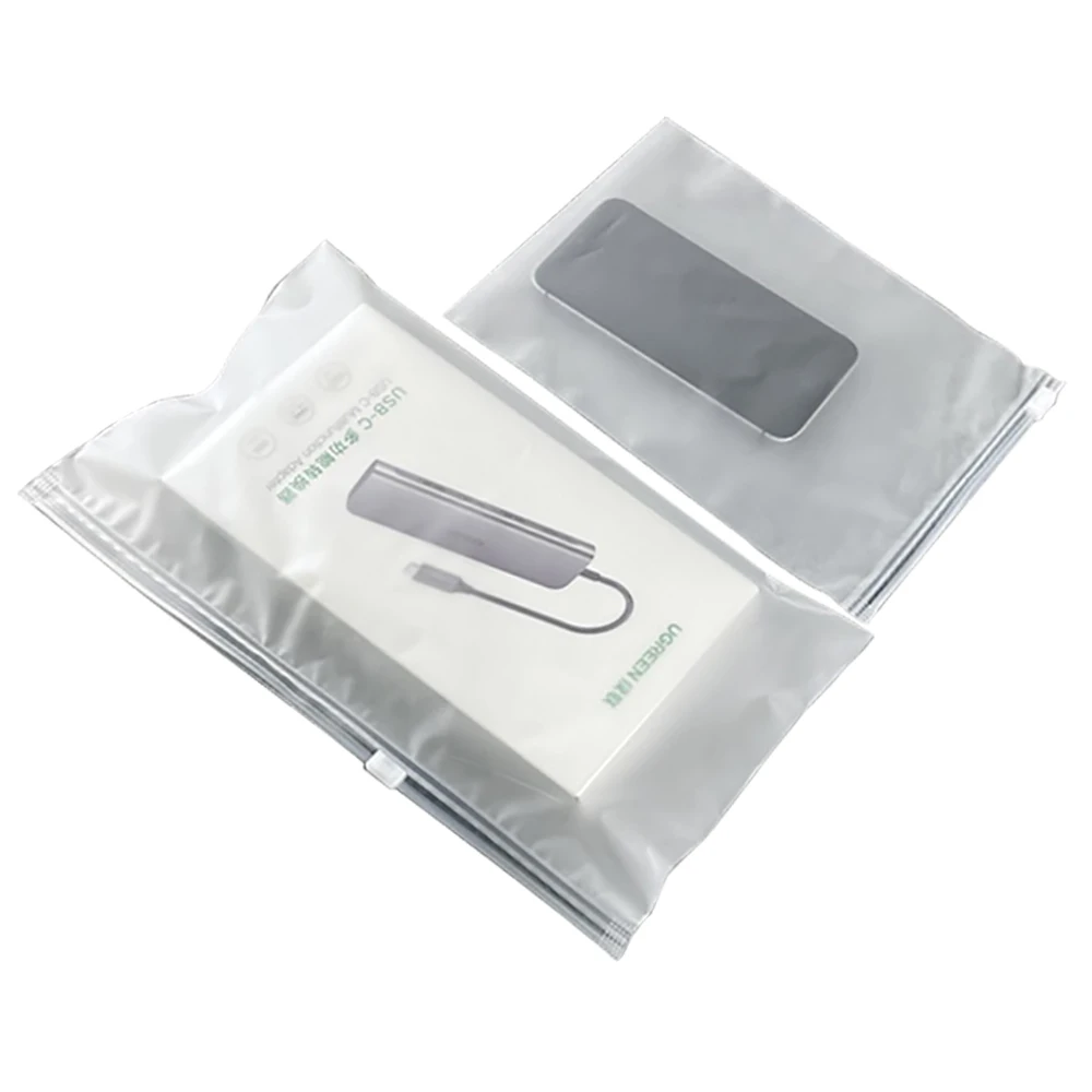 Bag with Zipper Large Plastic Packaging Frosted Slide Zipper Bags 20pcs Waterproof and Dustproof Clothes Packaging Storage Bags