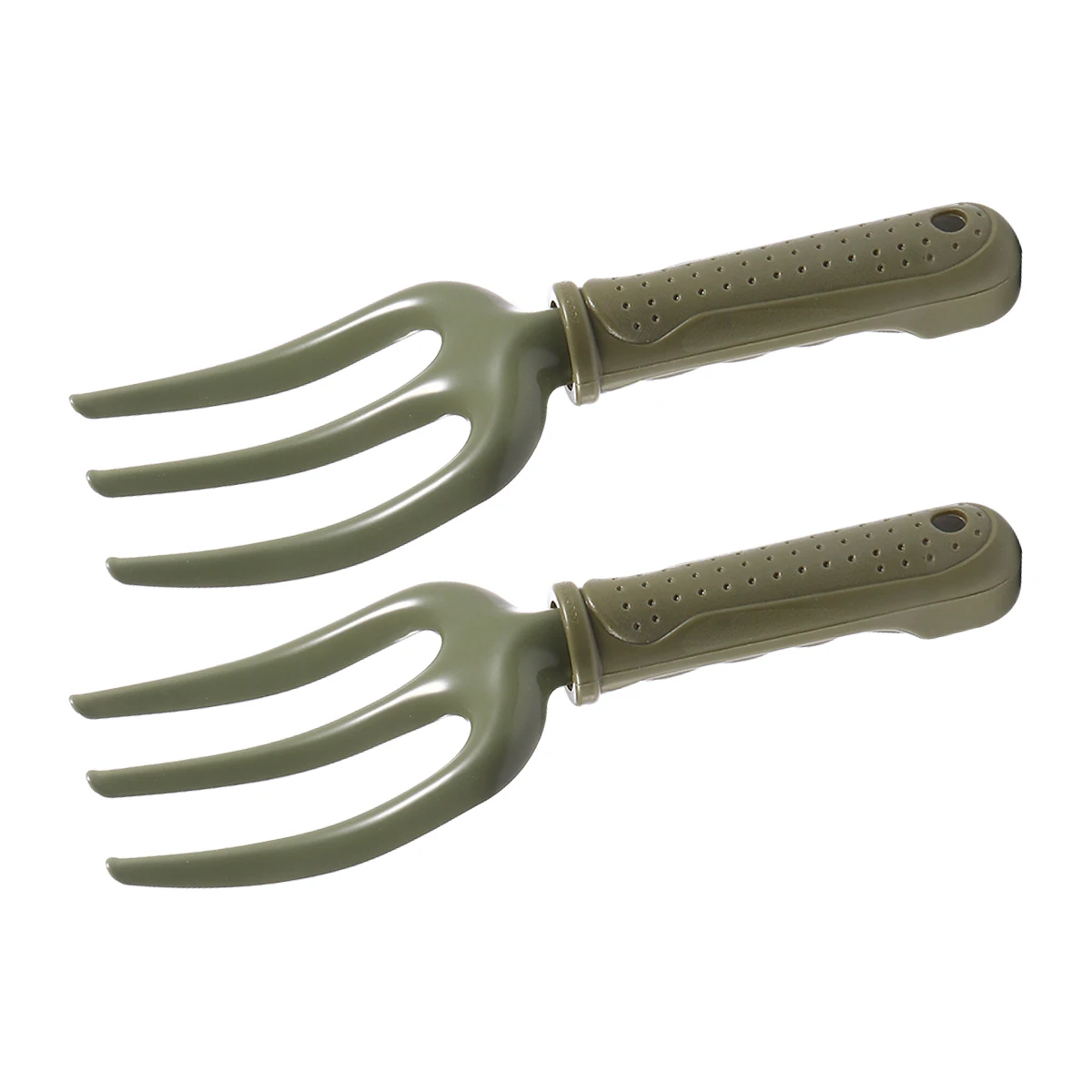 

2pcs Iron Garden Gardening Planting Hand Tool Sturdy Wooden Handle Tool Weeding Cultivator Aerator Hand Fork Iron Fork