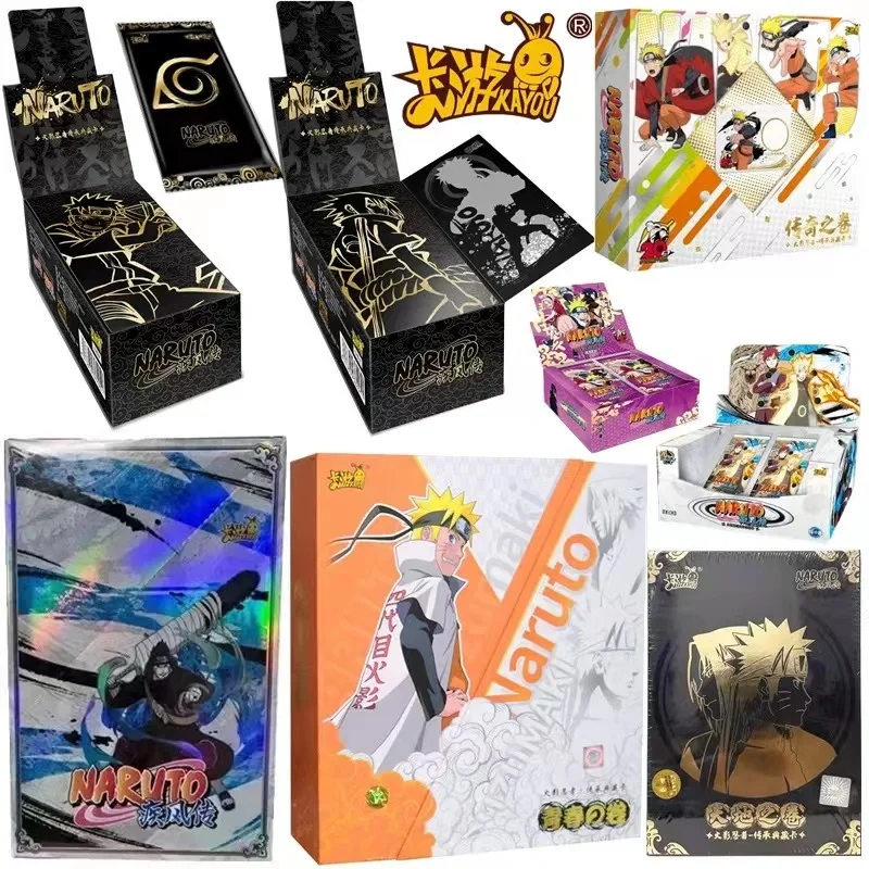 

KAYOU Genuine Naruto Cards Box Anime Figure Card Booster Pack Naruto Full Range Ex Package Anime Characters Bronzing Collection