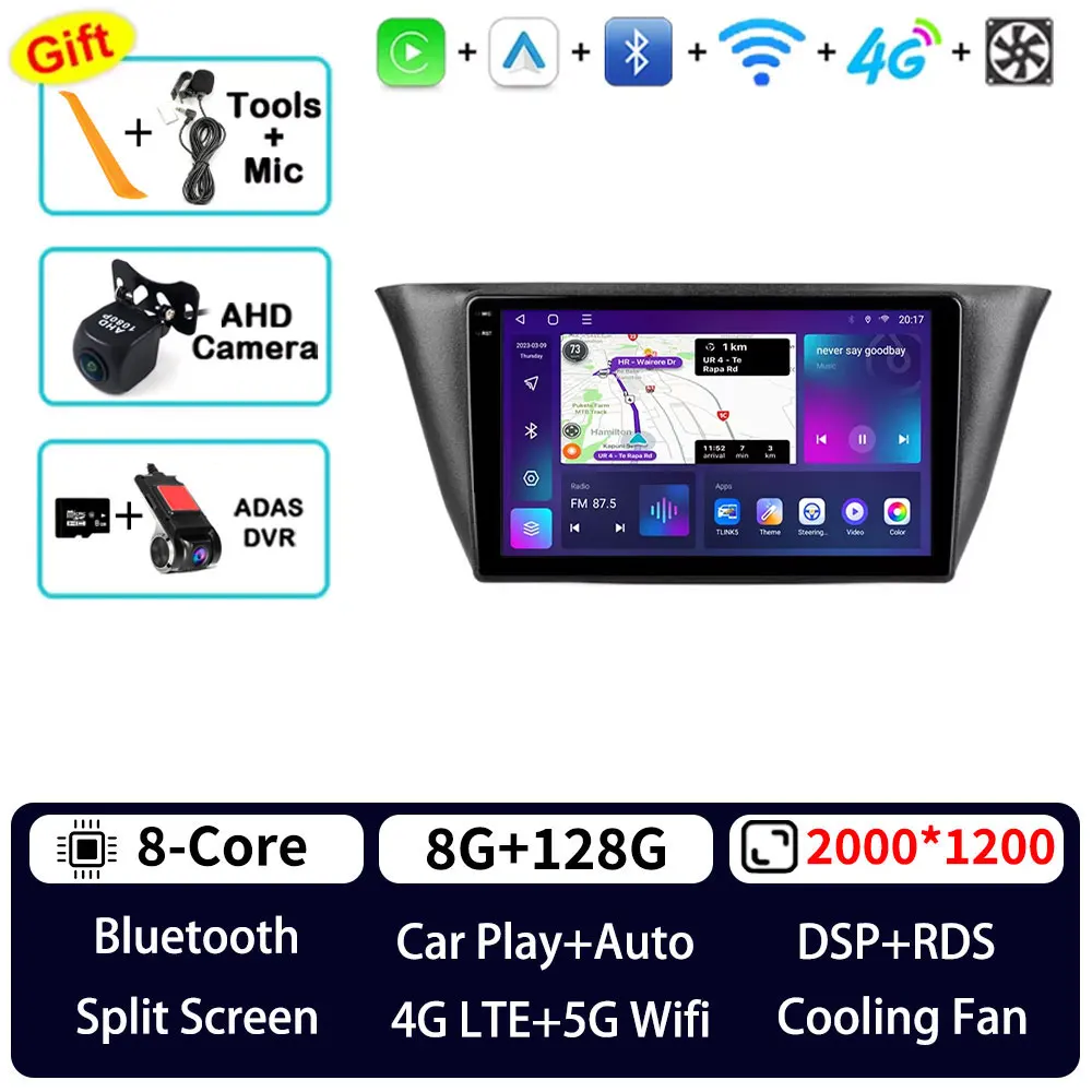 Android 15 Autoradio Voor Iveco Daily 6 2014 - 2022 Navi Head Unit QLED GPS Multimedia Speler BT Draadloze Carplay Video Head Unit