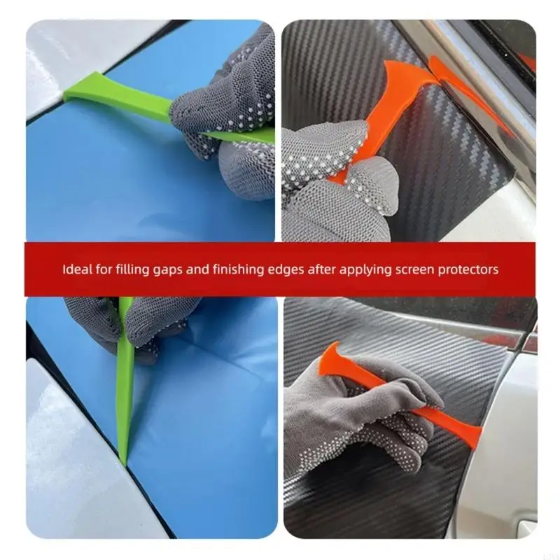 Automotive Film Scraper Set Body Filler Spreader Squeegee for Auto Film Fitting, Bubble Removal, Vehicle Body Wiping and D7YA