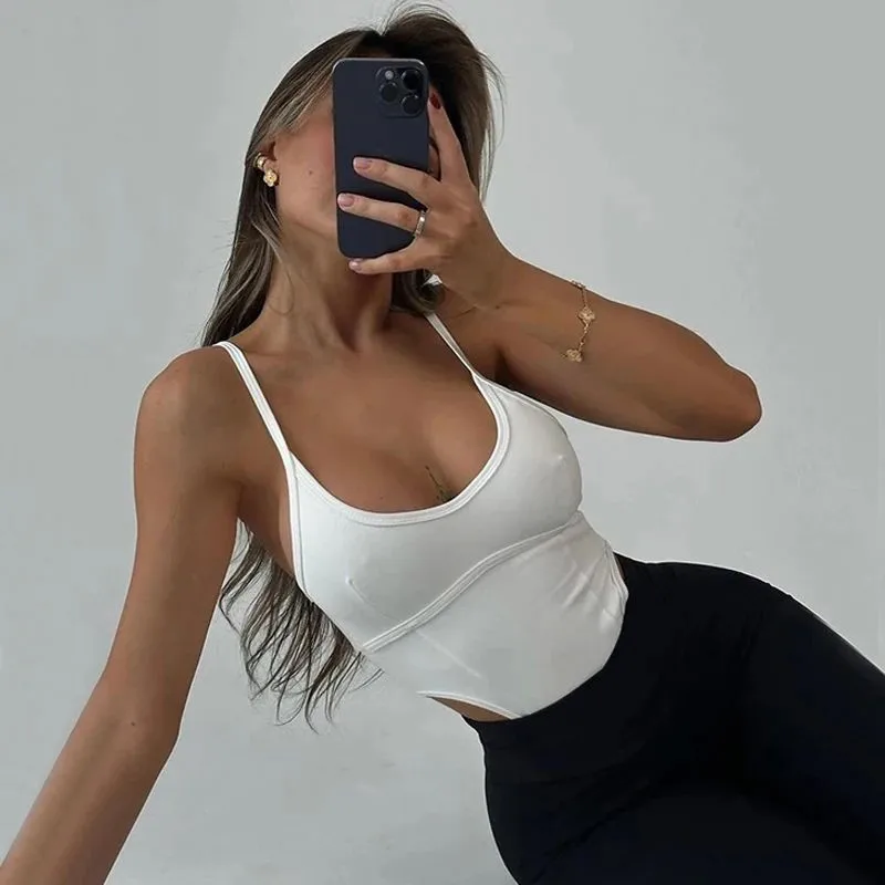 Sexy Fitness Frauen Body suits Mode solide Leibchen regelmäßige lässige Streetwear Low Neck schlanke dünne Stram pler T-Shirts Tops